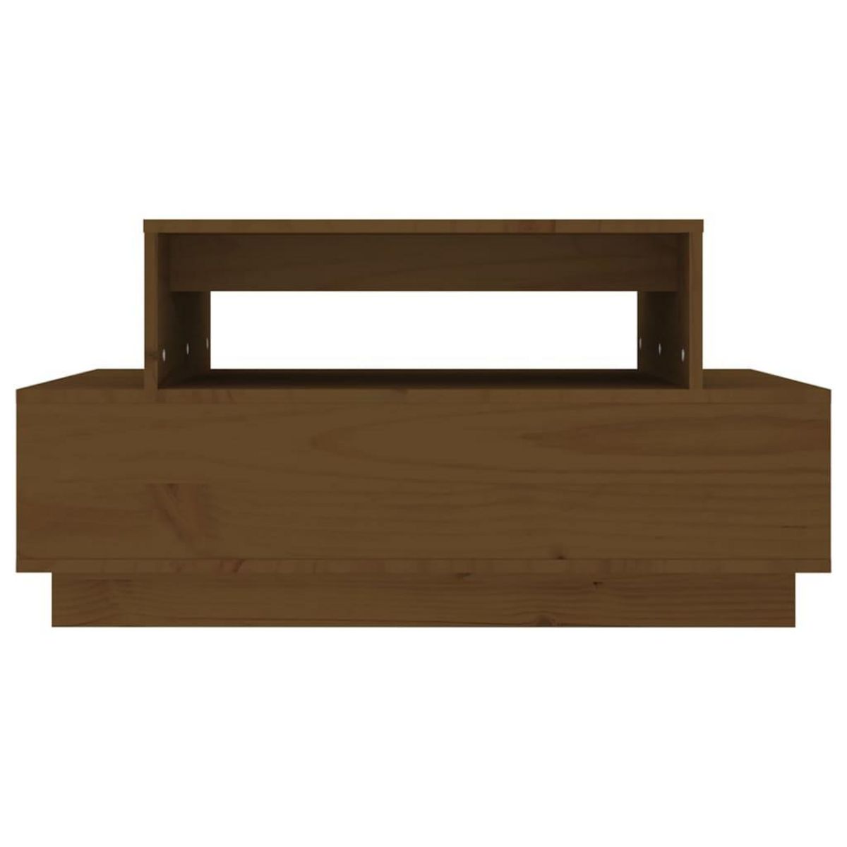 VIDAXL Table basse Marron miel 80x55x40,5 cm Bois massif de pin