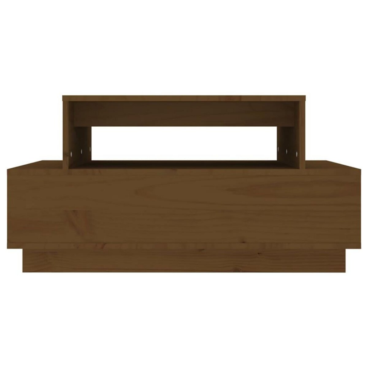 VIDAXL Table basse Marron miel 80x55x40,5 cm Bois massif de pin