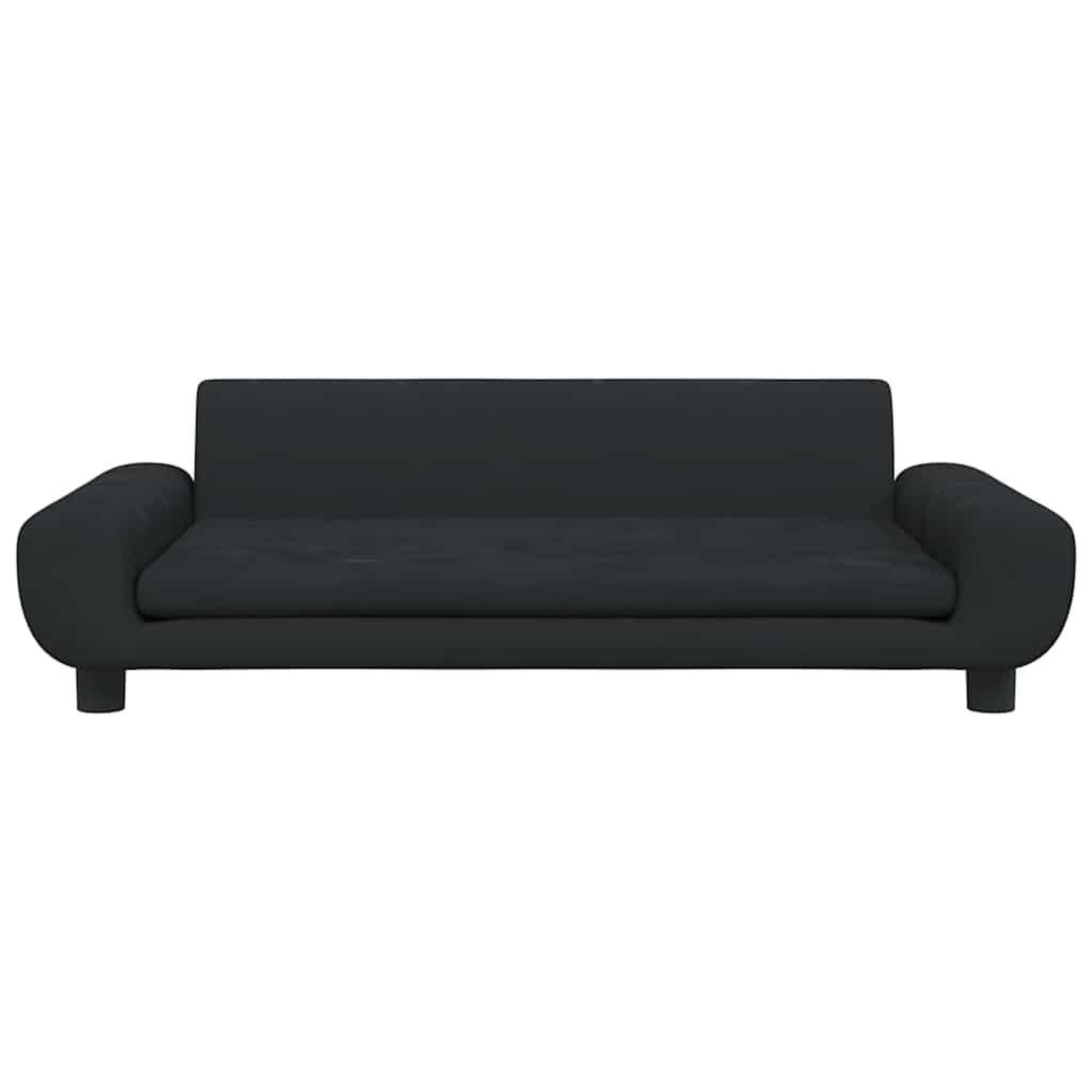 Voir la diapositive 3 : VIDAXL Lit pour chien noir 100x54x33 cm velours
