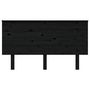 Voir la diapositive 3 : VIDAXL Tete de lit Noir 144x6x82,5 cm Bois massif de pin
