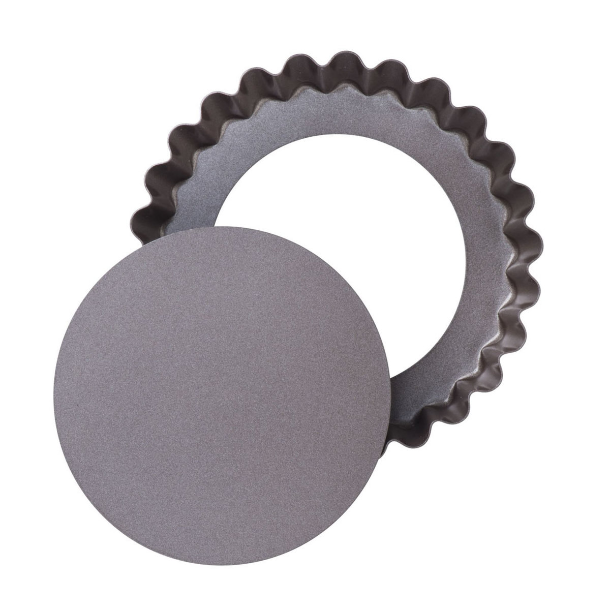 PYREX Set de 4 tartelettes fond amovible en métal 10 cm ASIMETRIA