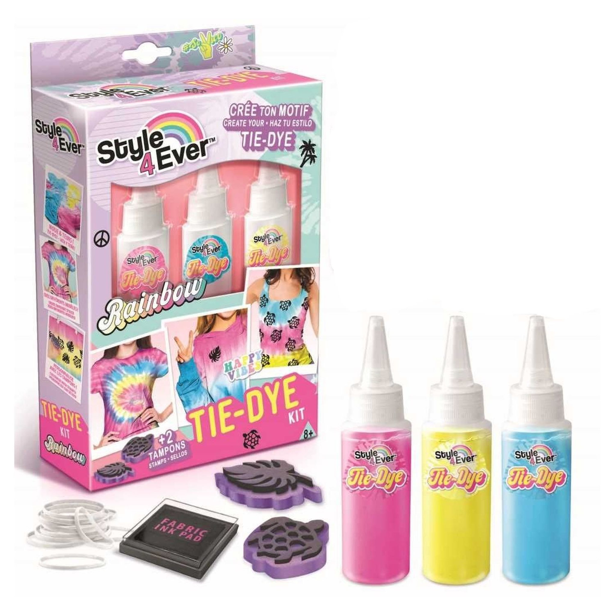 CANAL TOYS Kit Tie and Dye avec tampons
