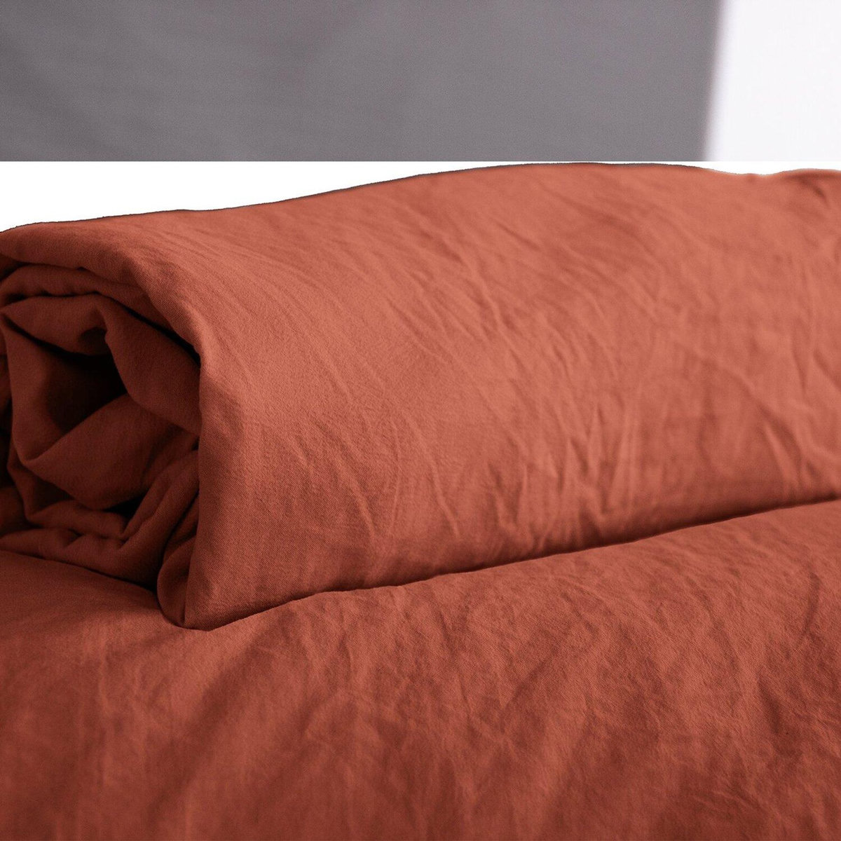 Home collection Drap housse microfibre lavee