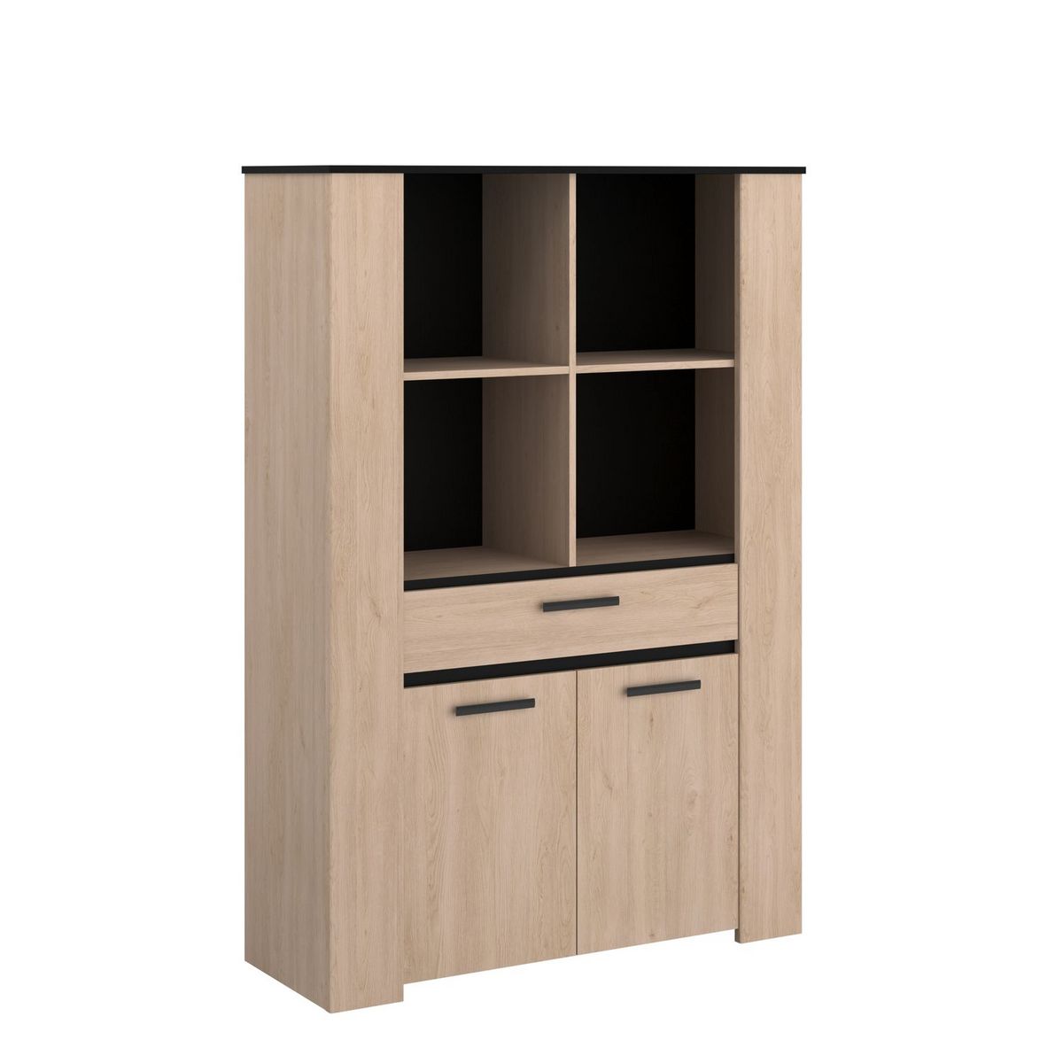 Buffet haut 4 niches 1 tiroir 2 portes LOLA