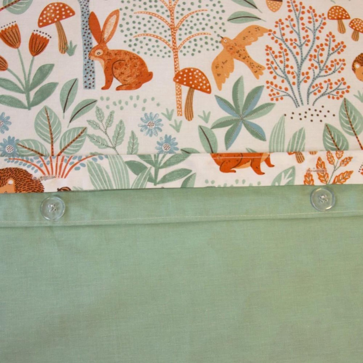 COTE DECO Housse de couette 140x200 + 1 taie PIERROT coton 57fils