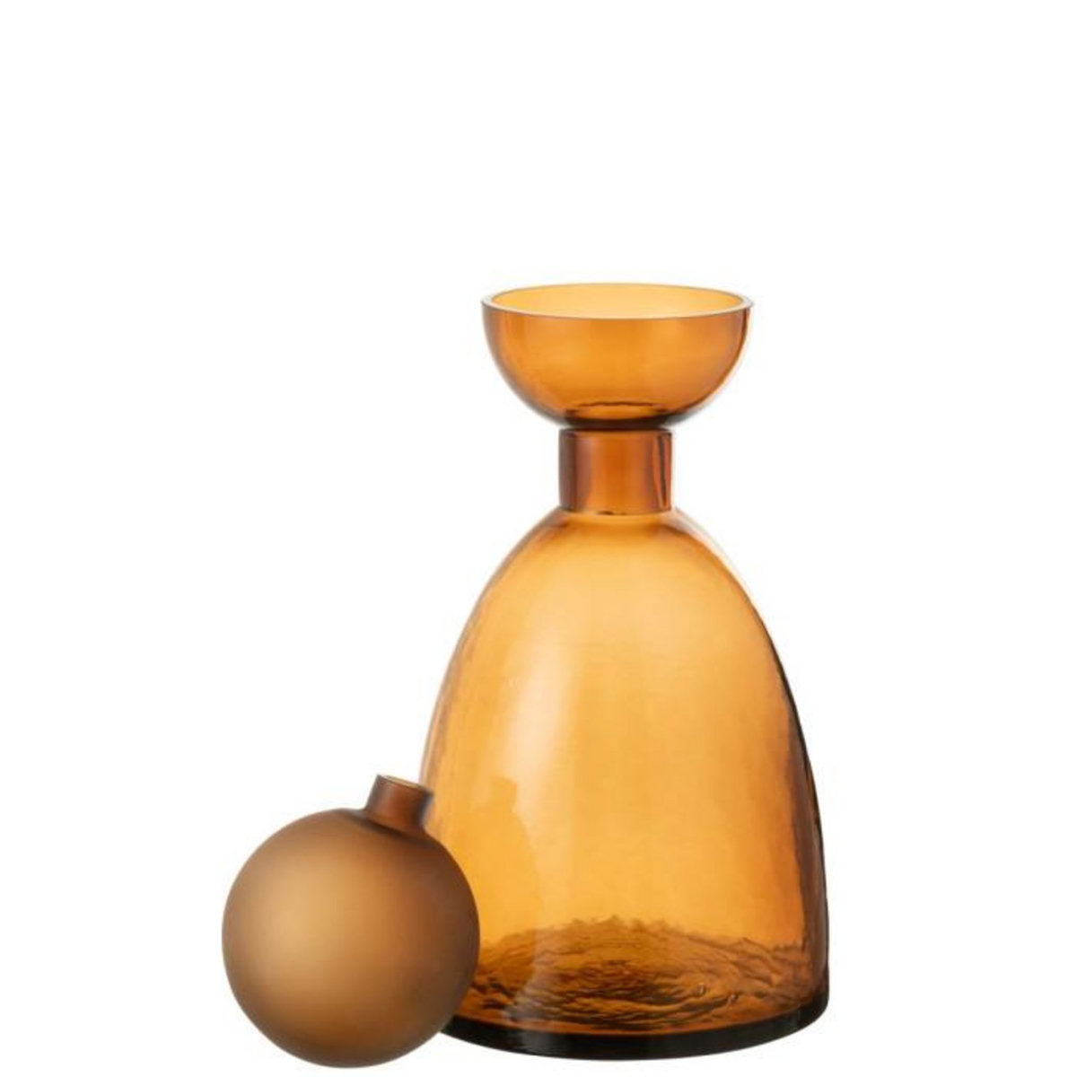 Paris Prix Vase Bouteille Bouchon en Verre  Yoko  34cm Marron