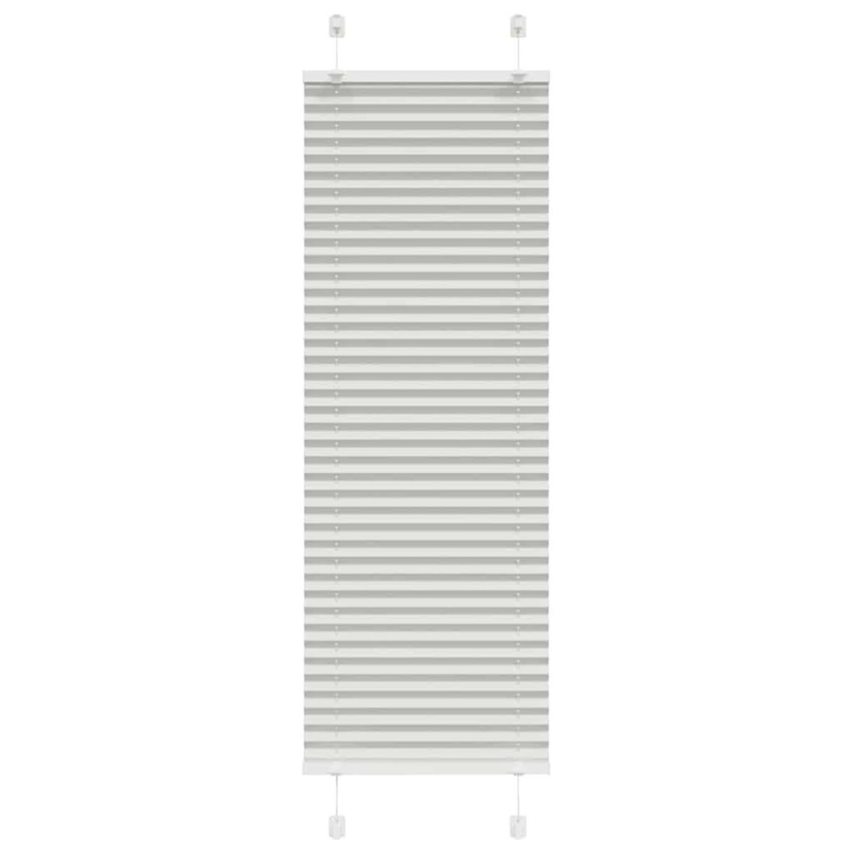 VIDAXL Store plisse gris clair 40x100 cm largeur du tissu 39,4 cm