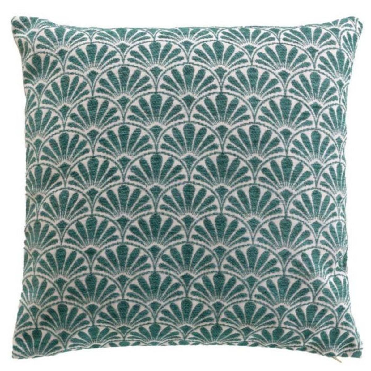 Paris Prix Housse de Coussin Jacquard  Echo  40x40cm Bleu
