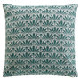 Voir la diapositive 1 : Paris Prix Housse de Coussin Jacquard  Echo  40x40cm Bleu