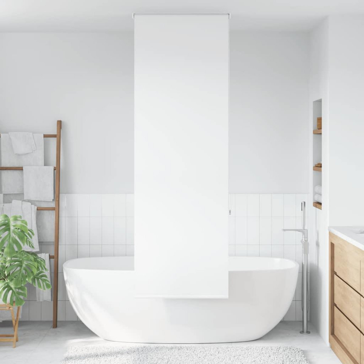 VIDAXL Store enrouleur de douche 70x240 cm largeur du tissu 66 cm