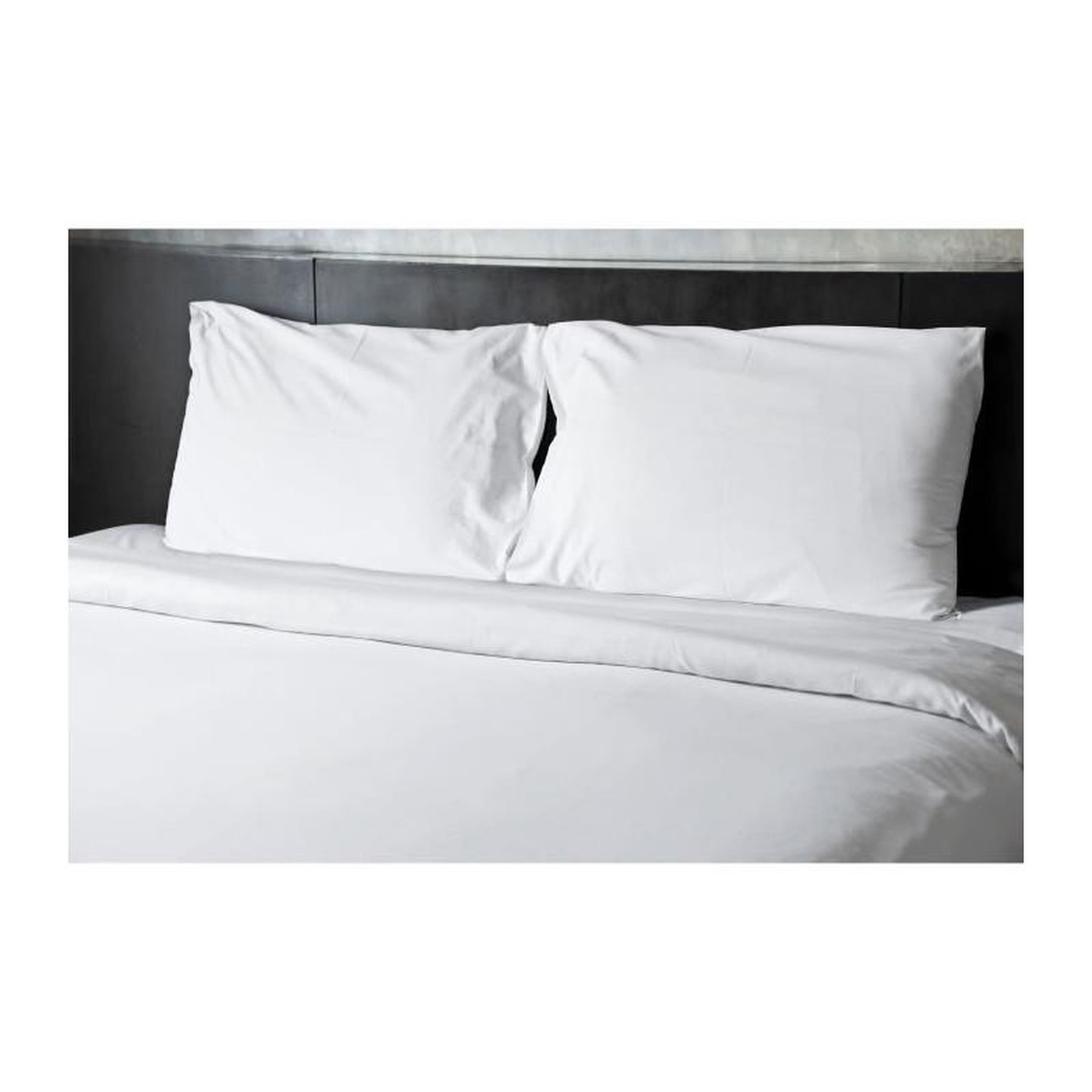 Voir la diapositive 2 : HOME LINGE PASSION Drap plat - HOME LINGE PASSION - 180 x 290 cm - 1 personne - Blanc