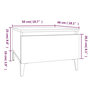 Voir la diapositive 6 : VIDAXL Tables d'appoint 2 pcs Blanc 50x46x35 cm Bois d'ingenierie