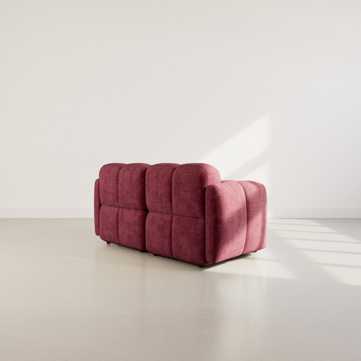 LISA DESIGN Grace - canapé modulable 2 places en velours texturé