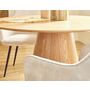 Voir la diapositive 3 : LISA DESIGN Toledo - table à manger ronde - effet bois - 120 cm - 4 à 6 personnes