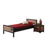 Voir la diapositive 4 : Paris Prix Pack - Lit Enfant & Chevet  Alex  90x200cm Marron & Noir