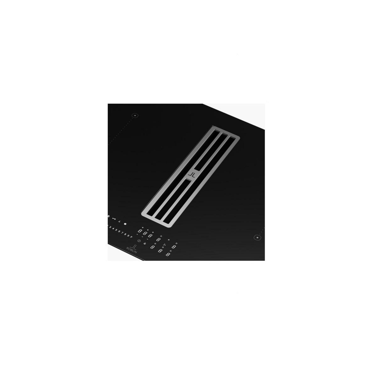 ROBLIN Table de cuisson aspirante induction 83 cm 4 feux 7400w noir - 5383836