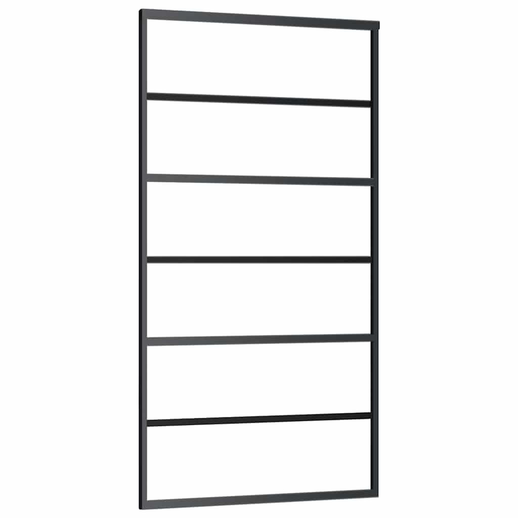 Voir la diapositive 4 : VIDAXL Porte coulissante et quincaillerie ESG verre et aluminium