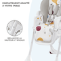 Voir la diapositive 5 : KINDERKRAFT Chaise haute bebe reglable pliante plateau amovib