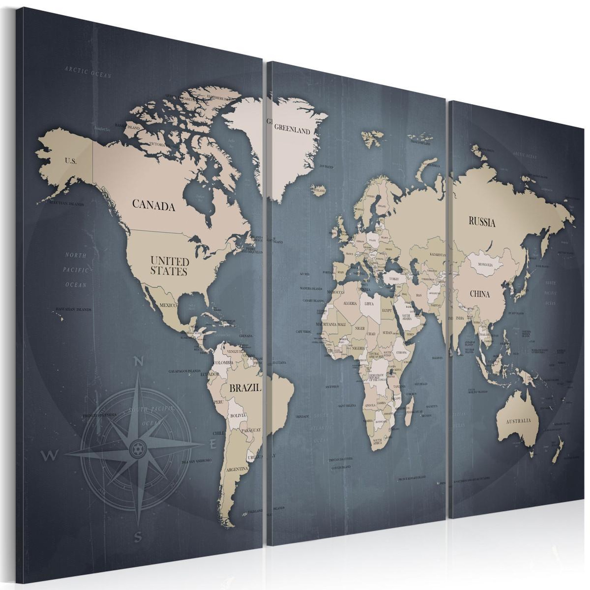 Voir la diapositive 1 : Paris Prix Tableau imprimé  anthracitic world