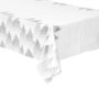 Voir la diapositive 1 : ATMOSPHERA Nappe Imprimée Sapin  Colorama  140x240cm Blanc & Argent