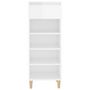 Voir la diapositive 3 : VIDAXL Armoire a chaussures Blanc brillant 40x36x105cm Bois ingenierie