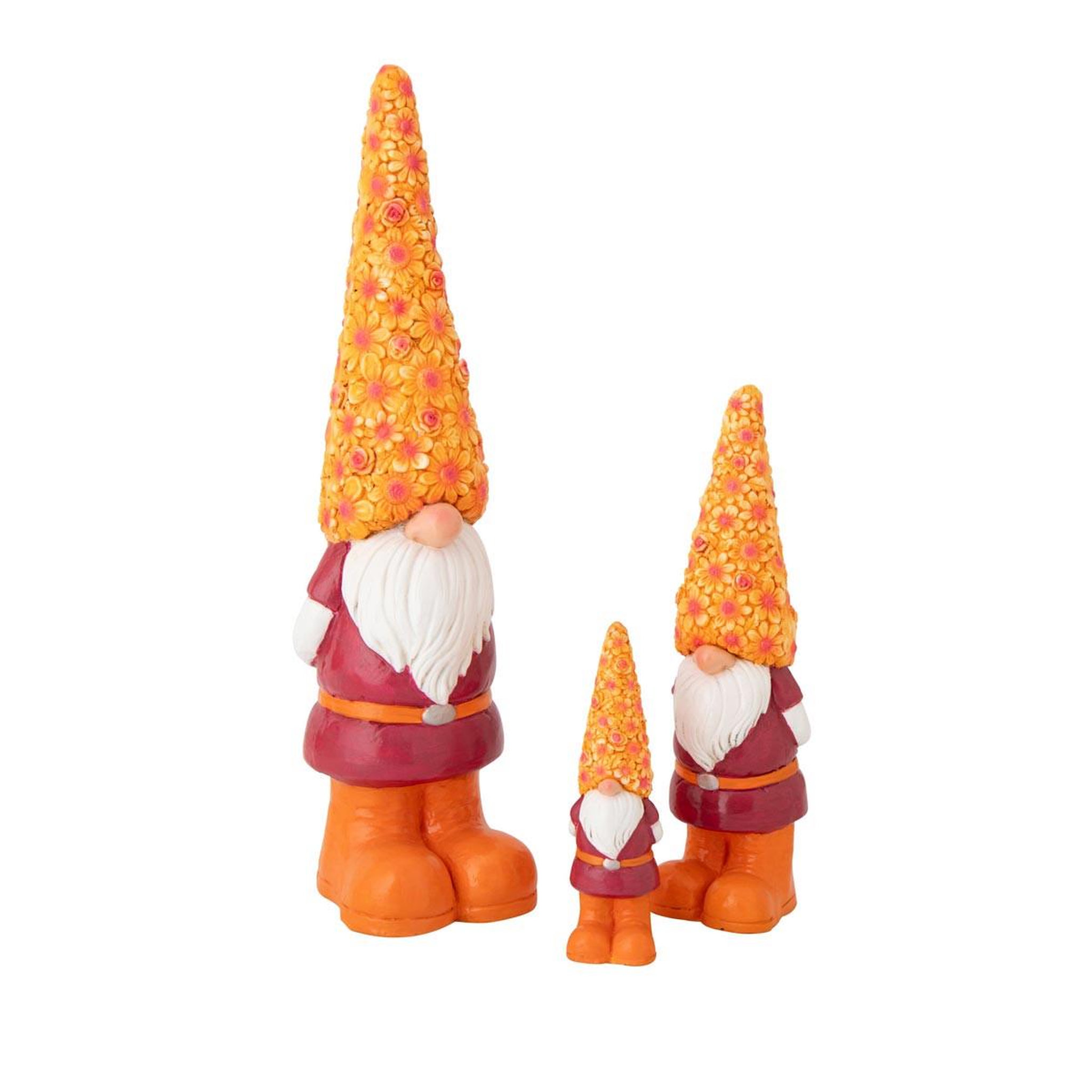 Voir la diapositive 3 : J-LINE Statuette lutin d'extérieur  ginger  35cm multicolore