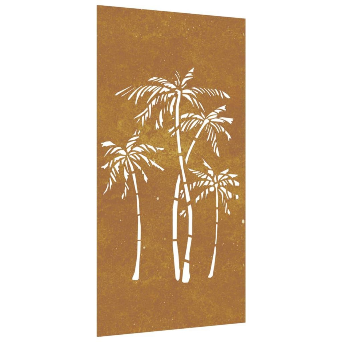 VIDAXL Decoration murale jardin 105x55 cm acier corten design palmier