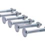 Voir la diapositive 3 :  Boulon zingué TRCC Vissal Ø6x40mm  lot de 9 boulons