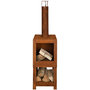 Voir la diapositive 3 : ESSCHERT DESIGN Esschert Design Cheminee d'exterieur avec rangement de bois FF298