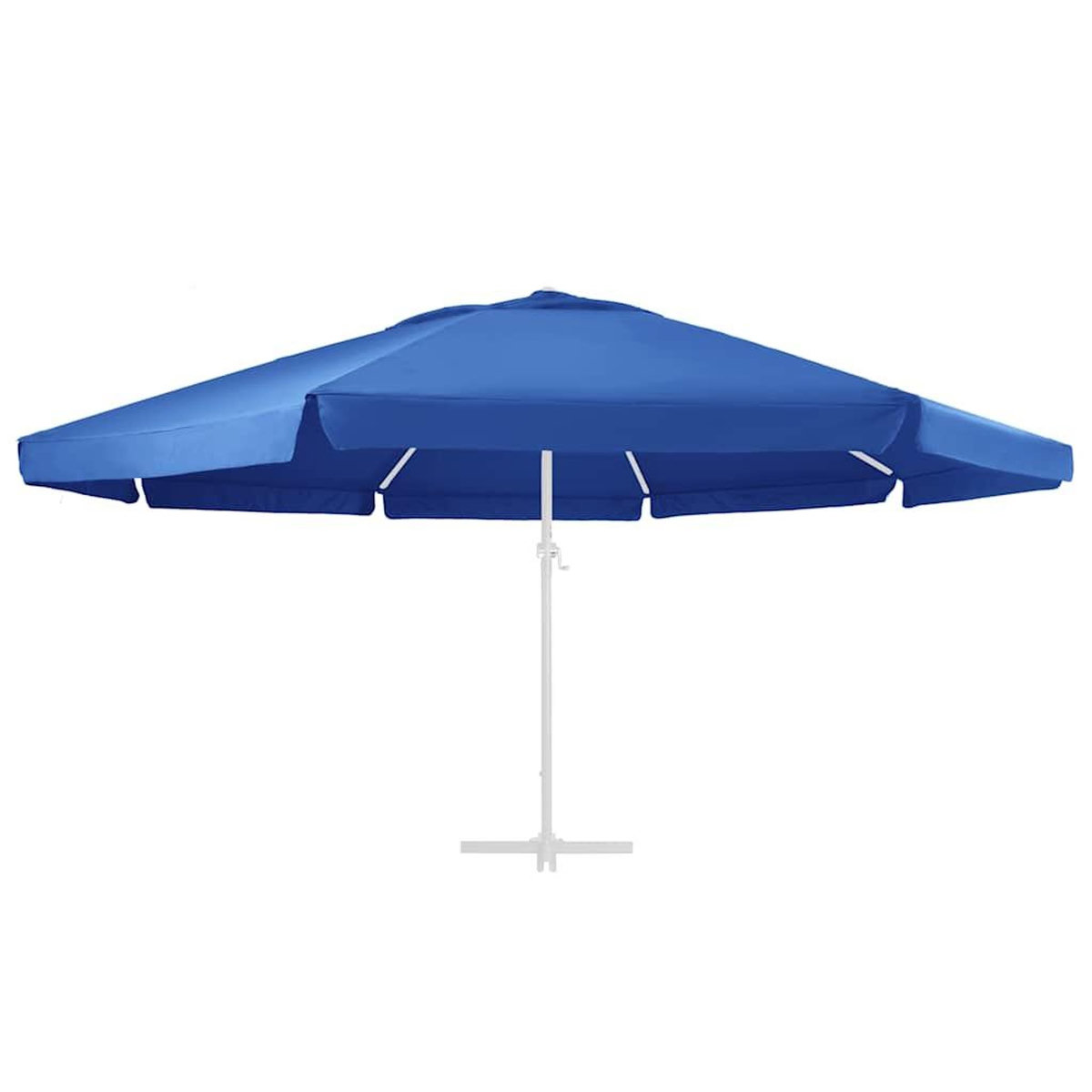 VIDAXL Tissu de remplacement pour parasol d'exterieur Bleu azure 610cm