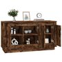 Voir la diapositive 4 : VIDAXL Buffet chêne fumé 102x35x55 cm bois d ingénierie