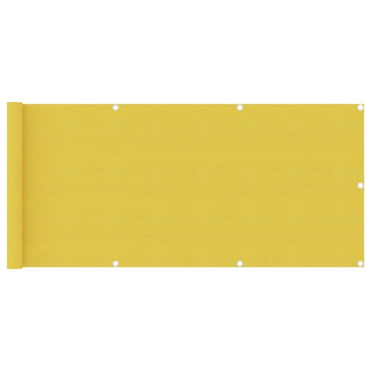 VIDAXL Ecran de balcon Jaune 75x500 cm PEHD