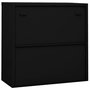 Voir la diapositive 5 : VIDAXL Armoire de bureau avec porte coulissante Noir 90x40x90 cm Acier