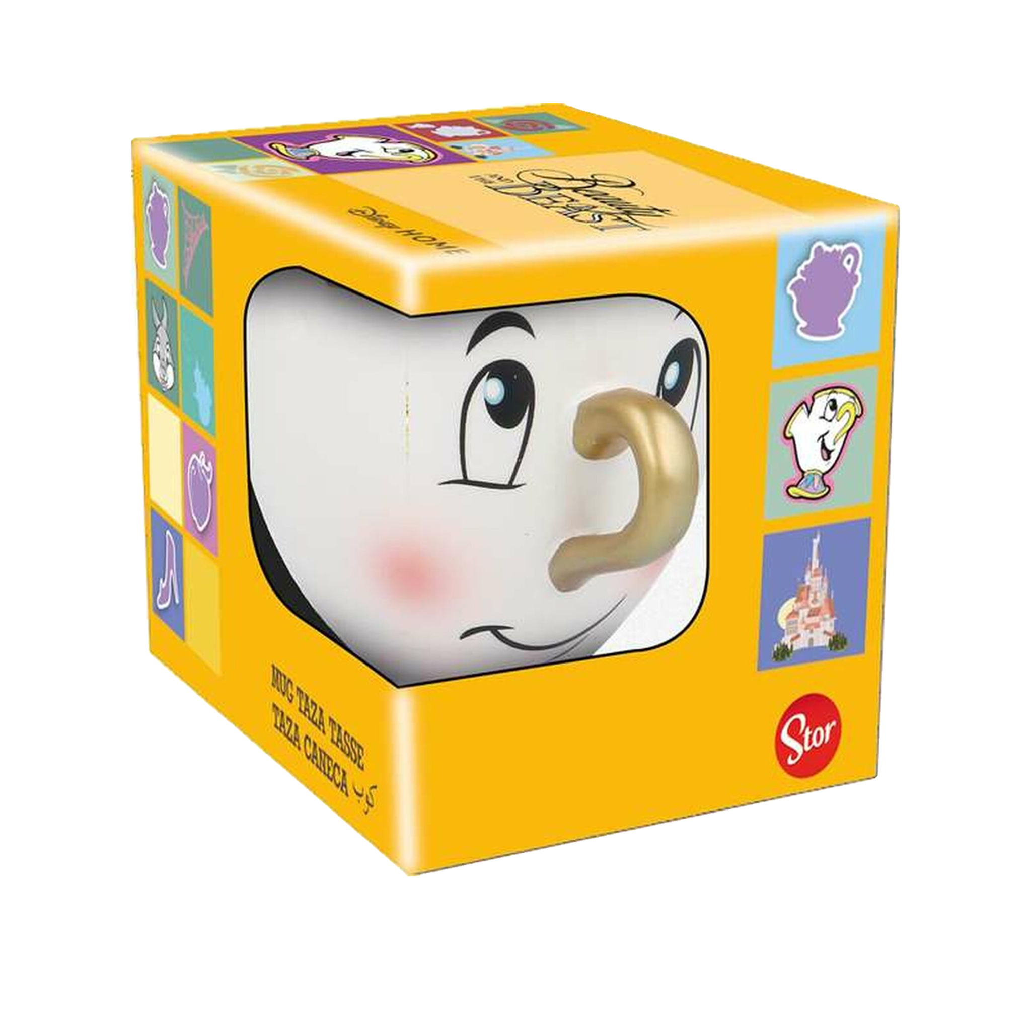 STOR Tasse stor chip 3D blanche