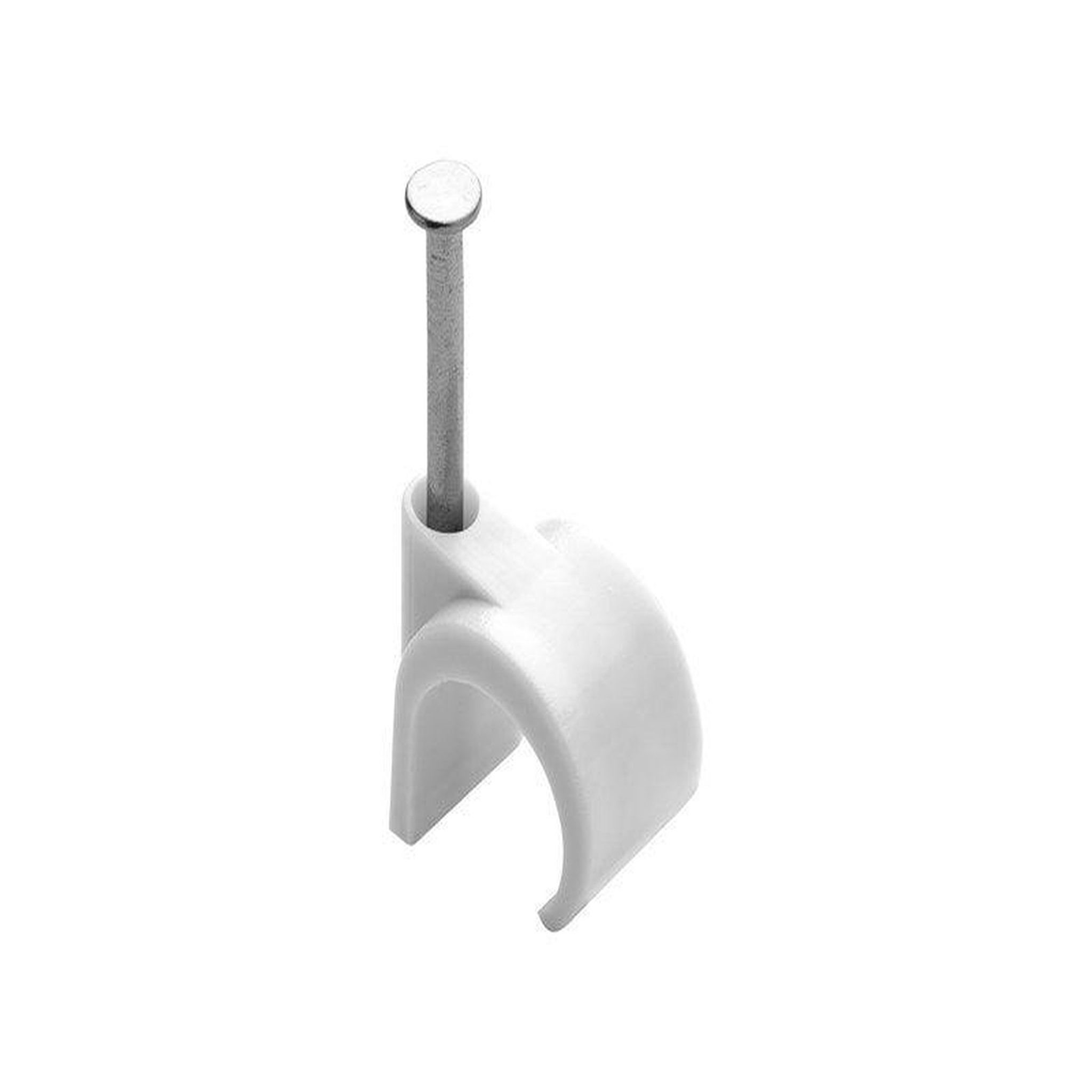CENTRALE BRICO Lot de 50 attaches fils diamètre de 16 à 19 mm blanc