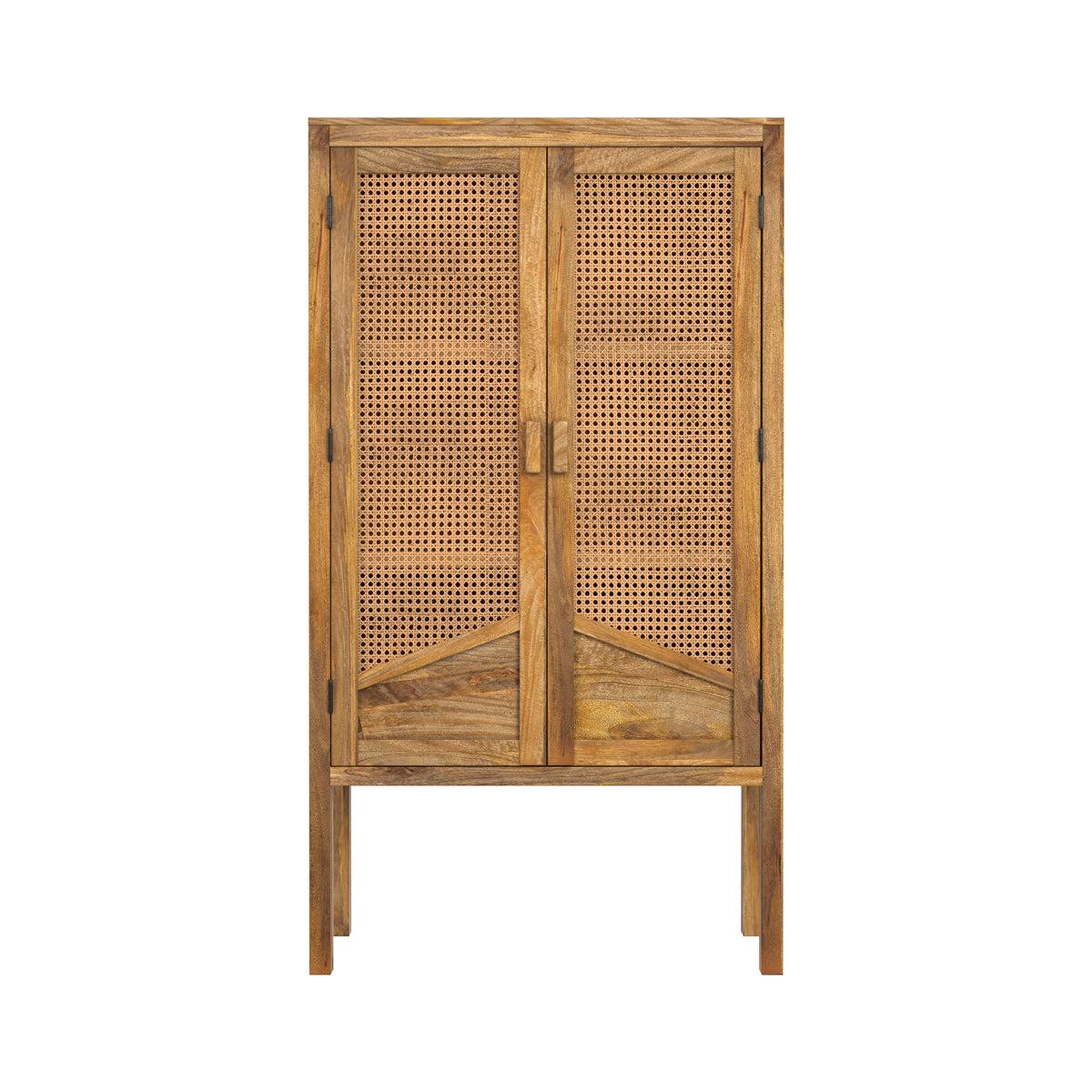 MAISON PAVANE Armoire en cannage et bois de manguier et cannage-tiki