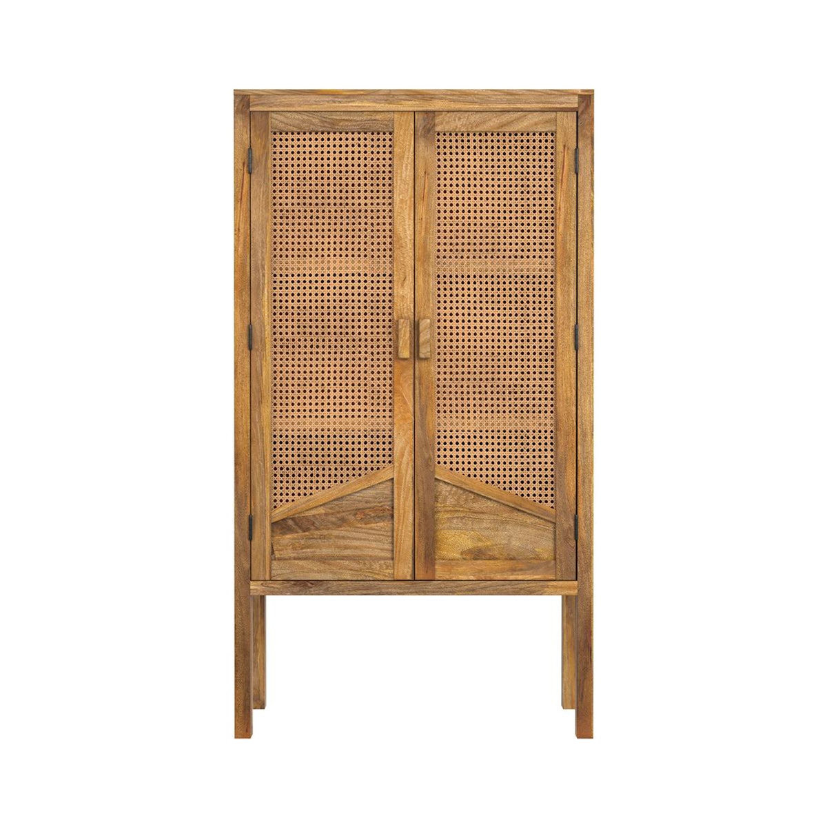 Rendez vous déco Armoire en cannage et bois 2 portes-Tiki
