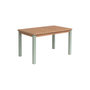 Voir la diapositive 1 : SWEEEK Table de jardin rectangulaire enfant bois d'acacia 4 places vert de gris - Caroline