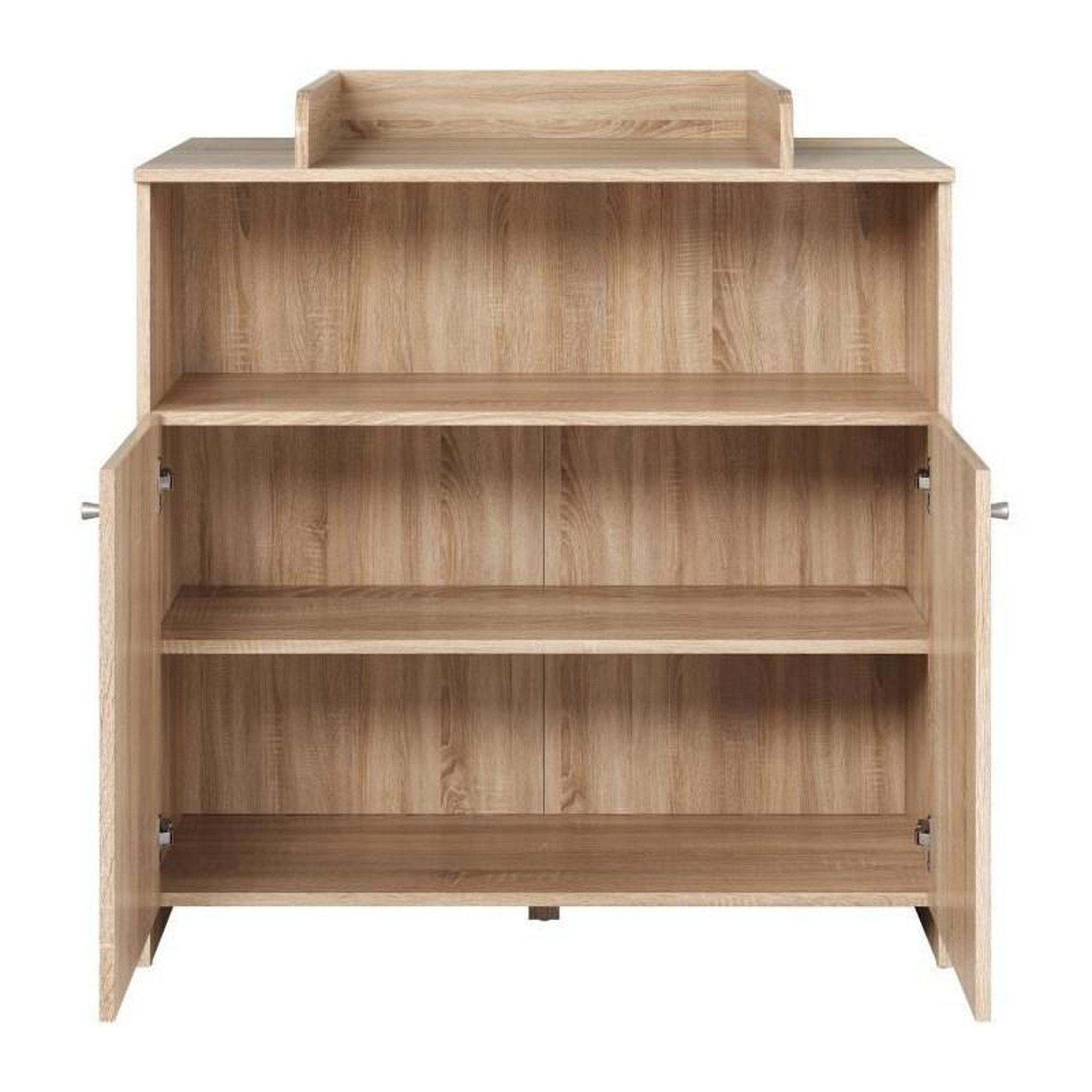 Voir la diapositive 6 : TREND TEAM Chambre bébé trio NIKO - Lit 70x140 cm + Commode a langer 2 portes + Armoire 2 portes - Décor chene naturel - TRENDTEAM