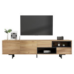 MERAX Meuble tv naturel 173 cm panneau de particules