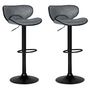 Voir la diapositive 1 : Lot de 2 tabourets de bar style vintage CLINT