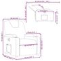 Voir la diapositive 6 : VIDAXL Fauteuil inclinable Gris clair Tissu