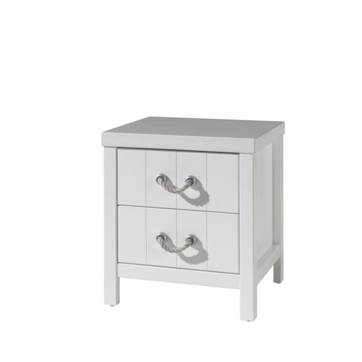 Paris Prix Pack - Lit Enfant, Sommier, Chevet & Armoire  Lewis  90x200cm Blanc