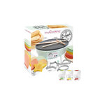 APC Crépière électrique APC avec 3 moules fantaisie et colorants alimentaires