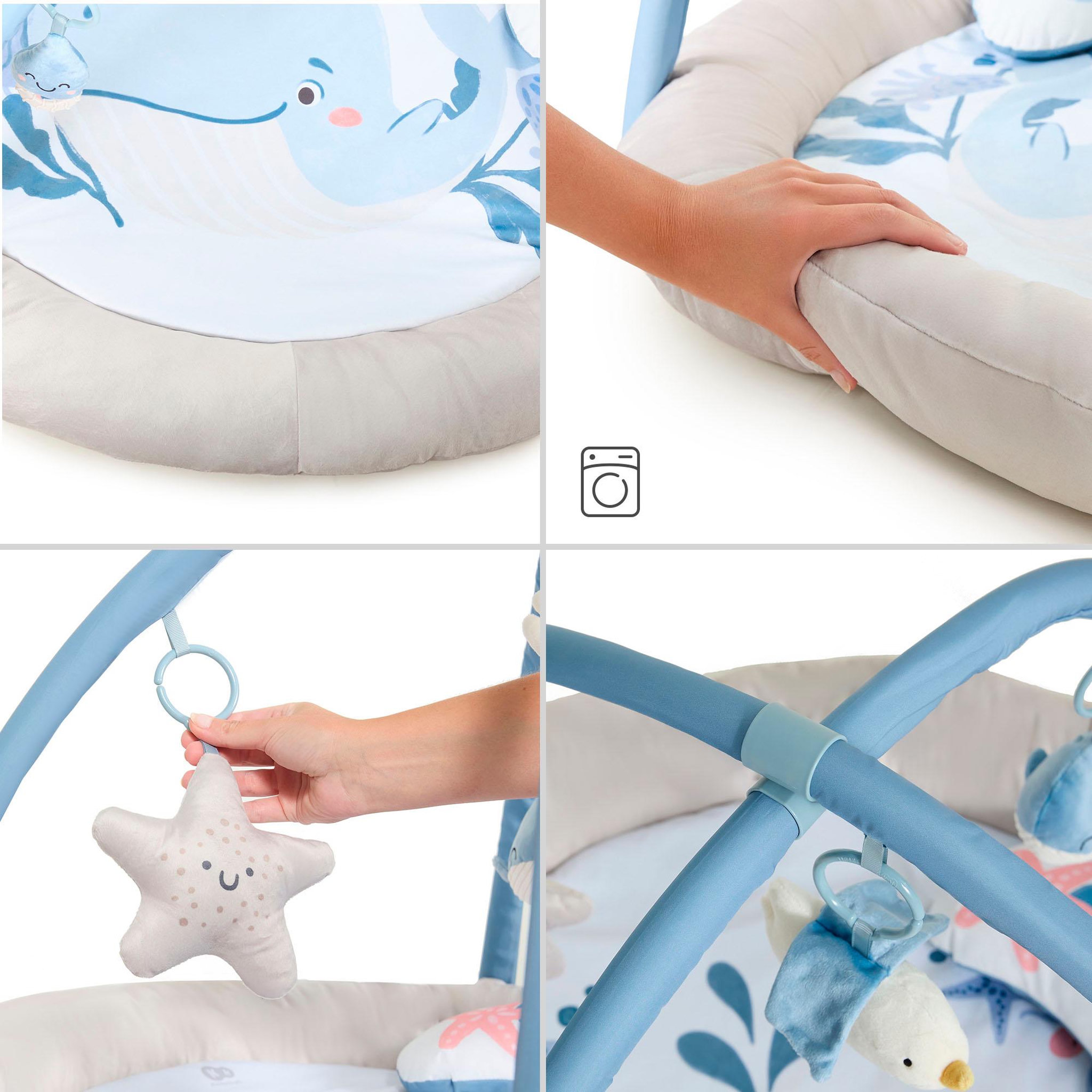 Voir la diapositive 4 : KINDERKRAFT Tapis d'éveil doux avec jouets d'activation et arceaux