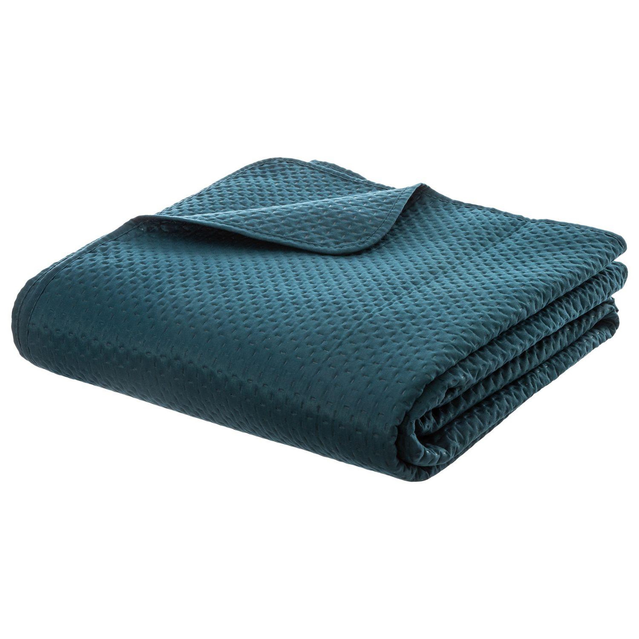 Voir la diapositive 2 : ATMOSPHERA Dessus de lit avec 2 taies d'oreillers tressés en polyester