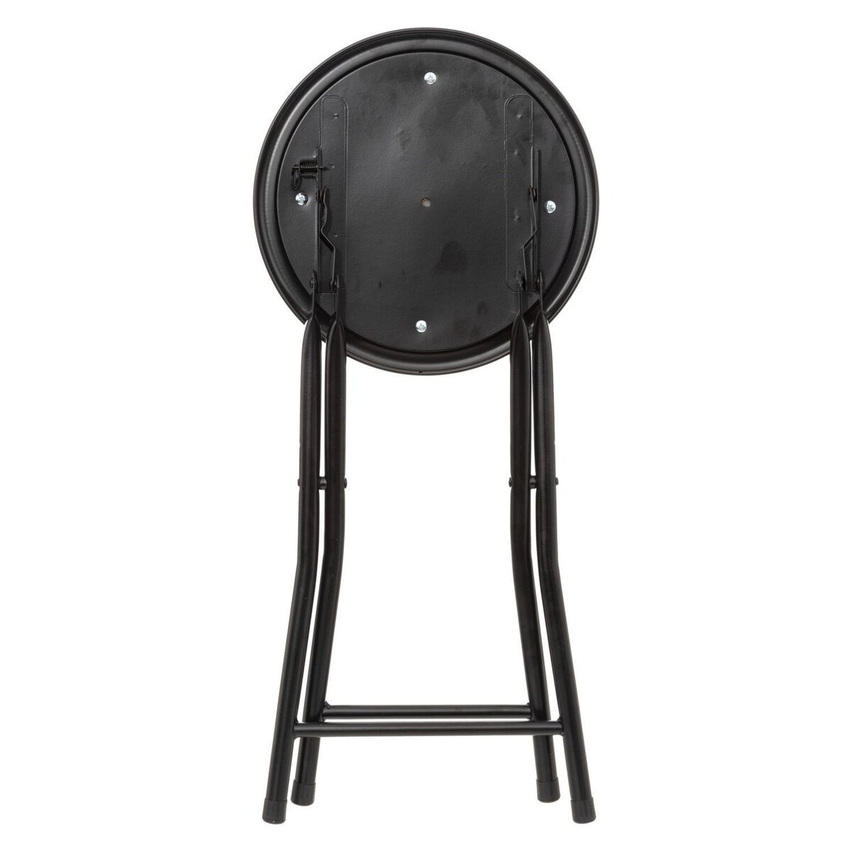 TOILINUX Lot de 6 Tabourets pliants avec effet velours