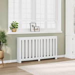 VIDAXL Cache-radiateur blanc 149x20x82 cm bois d'ingenierie
