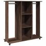 Voir la diapositive 2 : VIDAXL Garde-robe avec roues chene marron 102x38x110cm bois ingenierie