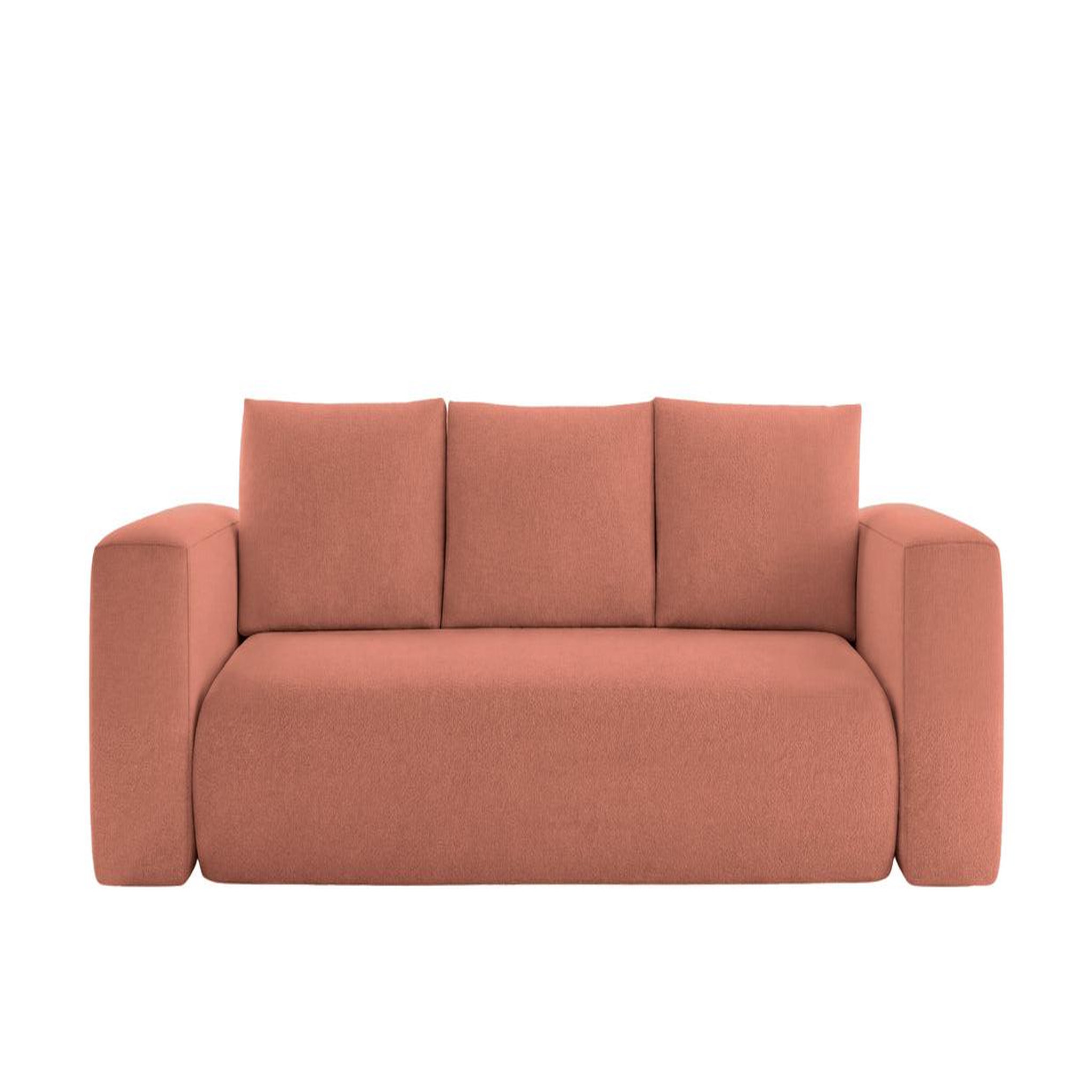 Voir la diapositive 1 : CASANOVA PARIS Ariel - canapé droit convertible tissu bouclette 3 places